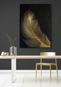 Golden Feather - Art By Mariann