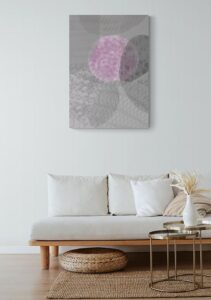 Grey Pink Abstract 1 - Eva Söderberg