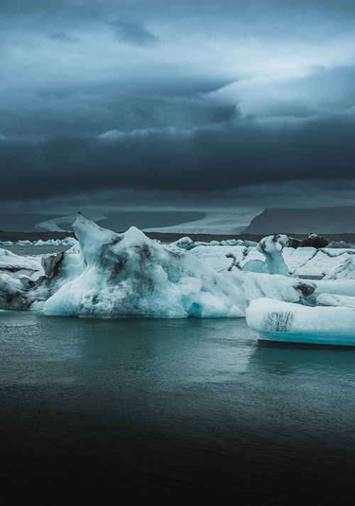 Icebergs of the Melting Glaciers - Gustav Mørch