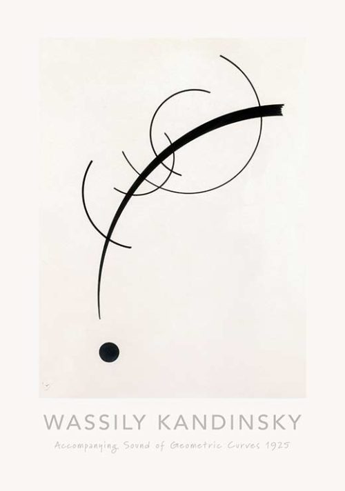 Accompanying Sound of Geometric Curves - Wassily Kandinsky